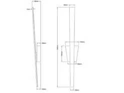 Trio Leuchten Flache LED Wandleuchte ZITA Silber - Indirekte Wandbeleuchtung 60cm Lang -Globo Store flache led wandleuchte zita silber indirekte wandb 7