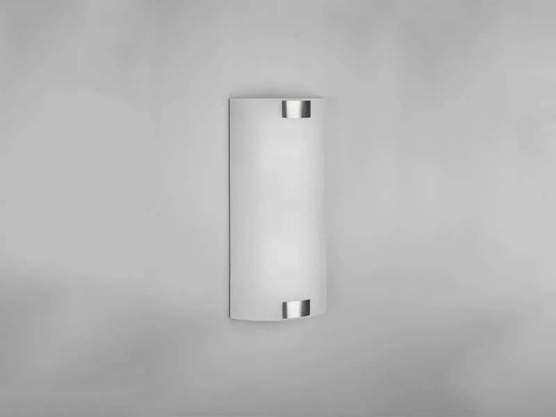Trio Leuchten Flache Wandleuchte PURA Glaslampenschirm 20 X 40 Cm Silber 4 Trio Leuchten Flache Wandleuchte PURA Glaslampenschirm 20 X 40 Cm Silber – Bild 4