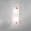 Trio Leuchten Flache Wandleuchte PURA Glaslampenschirm 20 X 40 Cm Gold