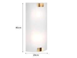 Trio Leuchten Flache Wandleuchte PURA Glaslampenschirm 20 X 40 Cm Gold 9 Trio Leuchten Flache Wandleuchte PURA Glaslampenschirm 20 X 40 Cm Gold -Globo Store flache wandleuchte pura glaslampenschirm 20 x 40 c 2