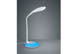 Reality Leuchten Flex Schreibtischleuchte KRAIT Weiß Dimmbar USB Anschluß + RGB Farbwechsler