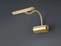 Trio Leuchten Flexible LED Wandleuchte / Bilderleuchte CURTIS Messing Matt, Drehdimmer -Globo Store flexible led wandleuchte bilderleuchte curtis mess 2