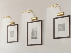 Trio Leuchten Flexible LED Wandleuchte / Bilderleuchte CURTIS Messing Matt, Drehdimmer -Globo Store flexible led wandleuchte bilderleuchte curtis mess 4