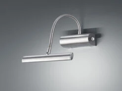 Trio Leuchten Flexible LED Wandleuchte / Bilderleuchte CURTIS Silber Matt, Drehdimmer -Globo Store flexible led wandleuchte bilderleuchte curtis silb 2