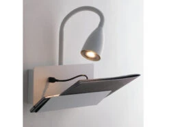 ECO-LIGHT Flexible USB LED Leselampe Schwarz, Wandleuchte Mit Ablage & Ladefunktion 6 ECO-LIGHT Flexible USB LED Leselampe Schwarz, Wandleuchte Mit Ablage & Ladefunktion -Globo Store flexible usb led leselampe schwarz wandleuchte mit 2