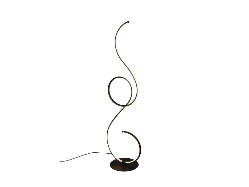 Trio Leuchten Geschwungene LED Stehleuchte JIVE Dimmbar, Höhe 118 Cm, Schwarz 2 Trio Leuchten Geschwungene LED Stehleuchte JIVE Dimmbar, Höhe 118 Cm, Schwarz – Bild 2