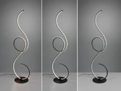 Trio Leuchten Geschwungene LED Stehleuchte JIVE Dimmbar, Höhe 118 Cm, Schwarz 11 Trio Leuchten Geschwungene LED Stehleuchte JIVE Dimmbar, Höhe 118 Cm, Schwarz -Globo Store geschwungene led stehleuchte jive dimmbar hoehe 11 3