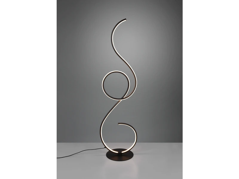Trio Leuchten Geschwungene LED Stehleuchte JIVE Dimmbar, Höhe 118 Cm, Schwarz 1 Trio Leuchten Geschwungene LED Stehleuchte JIVE Dimmbar, Höhe 118 Cm, Schwarz
