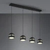 Trio Leuchten Große Balken Pendelleuchte FLETCHER 4-flammig, Breite 105cm, Schwarz