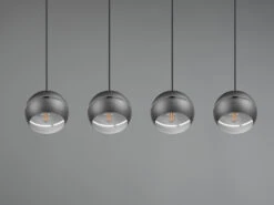 Trio Leuchten Große Balken Pendelleuchte FLETCHER 4-flammig, Breite 105cm, Schwarz -Globo Store grosse balken pendelleuchte fletcher 4 flammig bre 8