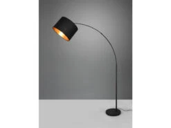 MeineWunschleuchte Große LED Bogenleuchte Mit Stoffschirm Schwarz Innen Gold - Höhe 171cm 13 MeineWunschleuchte Große LED Bogenleuchte Mit Stoffschirm Schwarz Innen Gold - Höhe 171cm -Globo Store grosse led bogenleuchte mit stoffschirm schwarz in 4