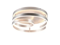 Trio Leuchten Große LED Deckenleuchte MARNIE Geschwungen, Silber Matt Ø 55cm 8 Trio Leuchten Große LED Deckenleuchte MARNIE Geschwungen, Silber Matt Ø 55cm -Globo Store grosse led deckenleuchte marnie geschwungen silber 1