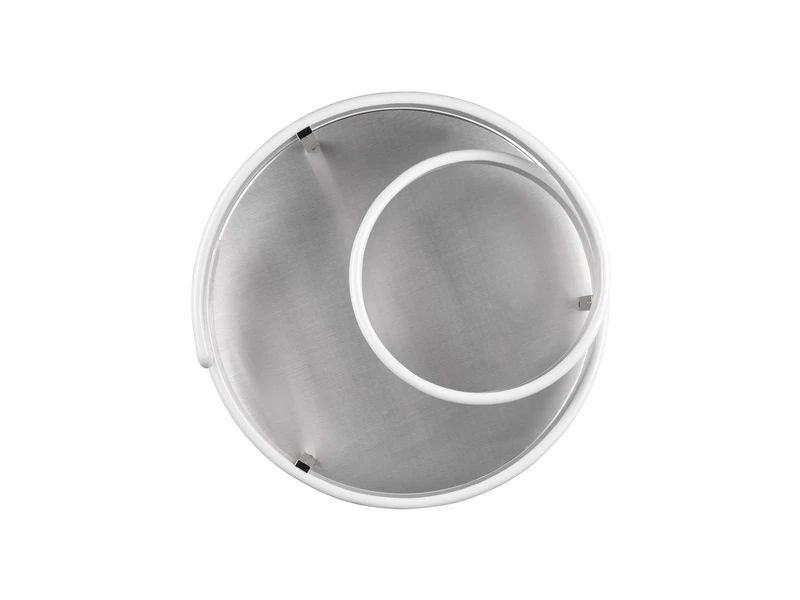 Trio Leuchten Große LED Deckenleuchte MARNIE Geschwungen, Silber Matt Ø 55cm 5 Trio Leuchten Große LED Deckenleuchte MARNIE Geschwungen, Silber Matt Ø 55cm – Bild 5