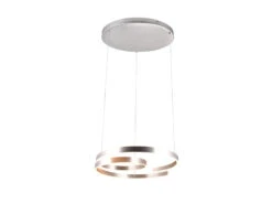 Trio Leuchten Große LED Pendelleuchte MARNIE Geschwungen, Silber Matt Ø 65cm 9 Trio Leuchten Große LED Pendelleuchte MARNIE Geschwungen, Silber Matt Ø 65cm -Globo Store grosse led pendelleuchte marnie geschwungen silber 1