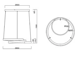 Trio Leuchten Große LED Pendelleuchte MARNIE Geschwungen, Silber Matt Ø 65cm 14 Trio Leuchten Große LED Pendelleuchte MARNIE Geschwungen, Silber Matt Ø 65cm -Globo Store grosse led pendelleuchte marnie geschwungen silber 6