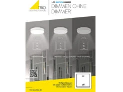 Trio Leuchten Große LED Pendelleuchte SALINAS Eckig Mit Switch Dimmer Messing Matt / Schwarz -Globo Store grosse led pendelleuchte salinas eckig mit switch 1 7