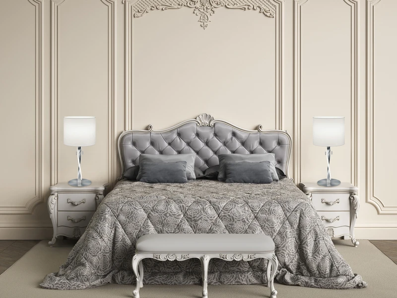 Trio Leuchten Große LED Tischlampe Mit Stoffschirm Weiß Und Beleuchtetem Gestell, Höhe 62cm 5 Trio Leuchten Große LED Tischlampe Mit Stoffschirm Weiß Und Beleuchtetem Gestell, Höhe 62cm – Bild 5