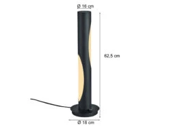 Trio Leuchten Große Schmale LED Tischlampe VIKTOR Dimmbar In Schwarz, Höhe 62,5cm -Globo Store grosse schmale led tischlampe viktor dimmbar in sc 3