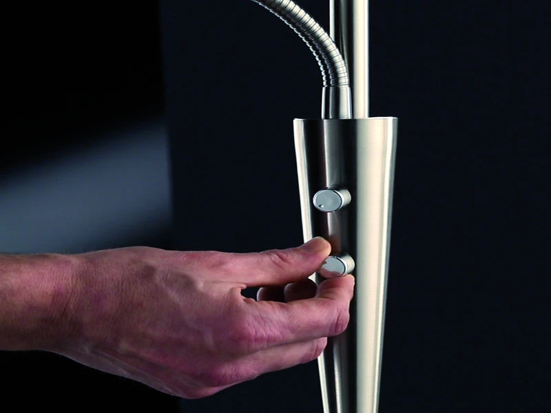 Trio Leuchten Großer LED Deckenfluter QUEBEC Schwenkbar Mit Lesearm, Höhe 180cm, Messing 6 Trio Leuchten Großer LED Deckenfluter QUEBEC Schwenkbar Mit Lesearm, Höhe 180cm, Messing – Bild 6