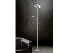 Trio Leuchten Großer LED Deckenfluter SPLIT Schwenkbar Mit Lesearm, Höhe 181cm, Silber Matt 12 Trio Leuchten Großer LED Deckenfluter SPLIT Schwenkbar Mit Lesearm, Höhe 181cm, Silber Matt -Globo Store grosser led deckenfluter split schwenkbar mit lese 5