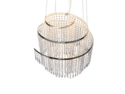 Reality Leuchten Großer LED Kronleuchter POMP Mit Acryl Kristallbehang Und Fernbedienung Ø 48cm -Globo Store grosser led kronleuchter pomp mit acryl kristallbe 5