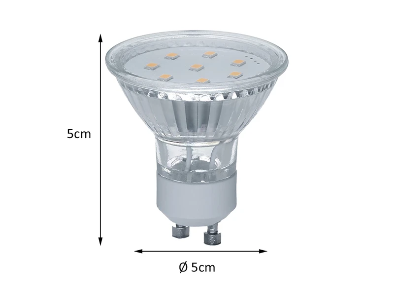 Reality Leuchten GU10 LED 5er SET, 3 Watt 250 Lumen 3000 Kelvin Warmweiß, Ø5cm - Nicht Dimmbar 3 Reality Leuchten GU10 LED 5er SET, 3 Watt 250 Lumen 3000 Kelvin Warmweiß, Ø5cm - Nicht Dimmbar – Bild 3