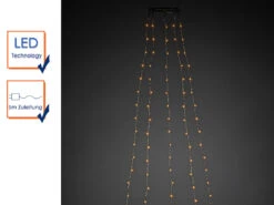 Konstsmide Hängende LED Christbaum Lichterkette 180 Bernsteinfarbene LED´s - "Baummantel" 9 Konstsmide Hängende LED Christbaum Lichterkette 180 Bernsteinfarbene LED´s - "Baummantel" -Globo Store haengende led christbaum lichterkette 180 bernstei 2