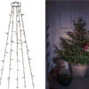 Konstsmide Hängende LED Christbaum Lichterkette 250 Bernsteinfarbene LED´s - "Baummantel"