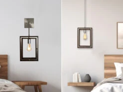 QUOIZEL Hängende Wandleuchte WESTERLY 2 In 1 Wand- & Pendelleuchte, 4-stufig Verstellbar