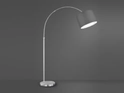 MeineWunschleuchte Höhenverstellbare LED Bogenleuchte Mit Stoffschirm Grau, Max. Höhe 215cm 9 MeineWunschleuchte Höhenverstellbare LED Bogenleuchte Mit Stoffschirm Grau, Max. Höhe 215cm -Globo Store hoehenverstellbare led bogenleuchte mit stoffschir 2