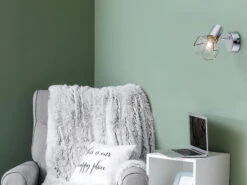 Globo Industrial Wandstrahler XARA I Gitter Silber Chrom, 1-flammig 16 Globo Industrial Wandstrahler XARA I Gitter Silber Chrom, 1-flammig -Globo Store industrial wandstrahler xara i gitter silber chrom 5