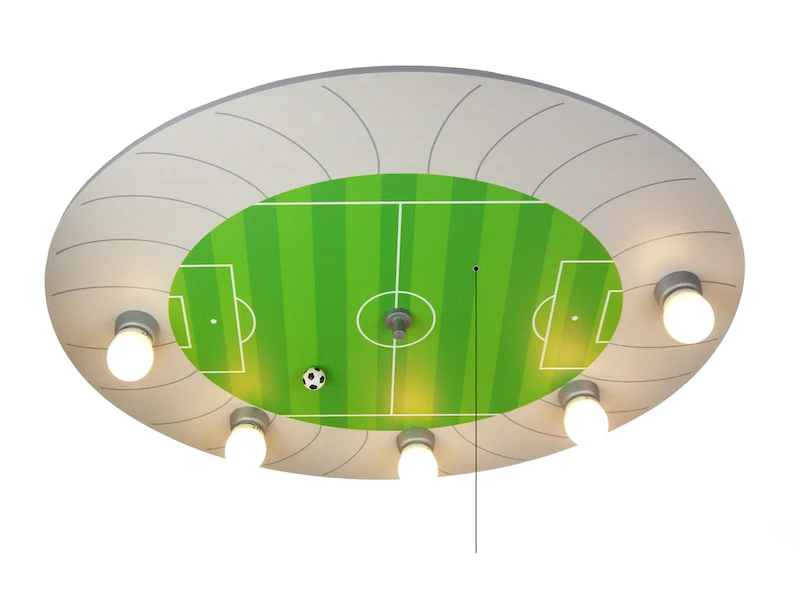Niermann Kinder Deckenleuchte Fußball-Stadion Mit Zugschalter Für LED-Schlummerlicht 1 Niermann Kinder Deckenleuchte Fußball-Stadion Mit Zugschalter Für LED-Schlummerlicht