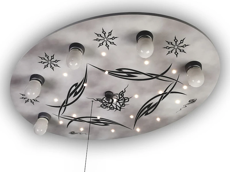 Niermann Kinder Deckenleuchte Im Gothic Style Mit Zugschalter Für LED-Schlummerlicht 2 Niermann Kinder Deckenleuchte Im Gothic Style Mit Zugschalter Für LED-Schlummerlicht – Bild 2