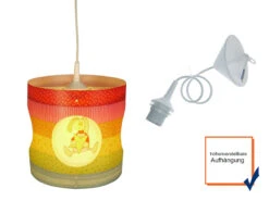 Niermann Kinder Hängelampe Motiv RABBIT Lampenschirm Drehend Mit LED – Tolle Lichteffekte -Globo Store kinder haengelampe motiv rabbit lampenschirm drehe 2