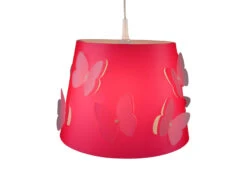 Niermann Kinderlampe Schmetterling ROSALIE Lampenschirm Mehrlagig – Tolle Lichteffeke