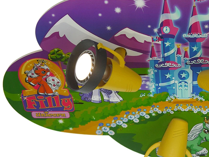 Niermann Kinderzimmer Deckenleuchte Einhorn Filly, 3-flammig, Schwenkbare Spots 2 Niermann Kinderzimmer Deckenleuchte Einhorn Filly, 3-flammig, Schwenkbare Spots – Bild 2