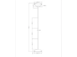 Reality Leuchten Klassischer Deckenfluter DEZWO Silbergrau, Höhe 180cm 6 Reality Leuchten Klassischer Deckenfluter DEZWO Silbergrau, Höhe 180cm -Globo Store klassischer deckenfluter dezwo silbergrau hoehe 18 2