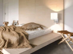 MeineWunschleuchte Kleine LED Wandleuchte Silber Mit Schalter & Stoffschirm Weiß Rund -Globo Store kleine led wandleuchte silber mit schalter stoffsc 5