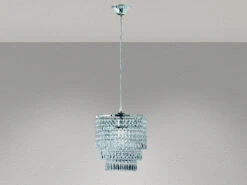 MeineWunschleuchte Kleiner LED Kronleuchter Chrom Mit Kristall Behang Aus Acryl, Ø25cm 9 MeineWunschleuchte Kleiner LED Kronleuchter Chrom Mit Kristall Behang Aus Acryl, Ø25cm -Globo Store kleiner led kronleuchter chrom mit kristall behang 2