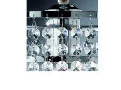 MeineWunschleuchte Kleiner LED Kronleuchter Chrom Mit Kristall Behang Aus Acryl, Ø25cm 11 MeineWunschleuchte Kleiner LED Kronleuchter Chrom Mit Kristall Behang Aus Acryl, Ø25cm -Globo Store kleiner led kronleuchter chrom mit kristall behang 4