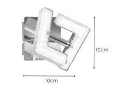 Wofi Kleiner LED Wandstrahler LEA Silber Chrom Mit Kristalleffekt 8 Wofi Kleiner LED Wandstrahler LEA Silber Chrom Mit Kristalleffekt -Globo Store kleiner led wandstrahler lea silber chrom mit kris 2