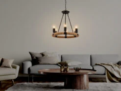 Globo Kronleuchter ULLEU 6-flammig Mit Hanfseil Ring Ø50cm -Globo Store kronleuchter ulleu 6 flammig mit hanfseil ring 50c 4