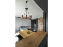 Globo Kronleuchter ULLEU 6-flammig Mit Hanfseil Ring Ø50cm -Globo Store kronleuchter ulleu 6 flammig mit hanfseil ring 50c 5