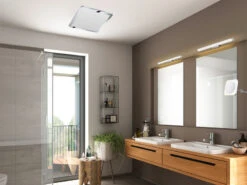 Trio Leuchten LED Bad Deckenleuchte CINZIA Chrom Mit Kristall Effekt & Dimmer 40x40cm -Globo Store led bad deckenleuchte cinzia chrom mit kristall ef 4