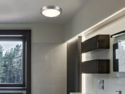 Trio Leuchten LED Bad Deckenleuchten In Silber Mit Glas Opal Weiß Ø 31,5cm - Badlampen 12 Trio Leuchten LED Bad Deckenleuchten In Silber Mit Glas Opal Weiß Ø 31,5cm - Badlampen -Globo Store led bad deckenleuchten in silber mit glas opal wei 4