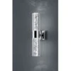 Trio Leuchten LED BAD Wandleuchte BOLSA Up-/Down Light Chrom Acryl Transparent Höhe 30cm