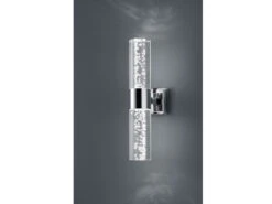 Trio Leuchten LED BAD Wandleuchte BOLSA Up-/Down Light Chrom Acryl Transparent Höhe 30cm -Globo Store led bad wandleuchte bolsa up down light chrom acry 3