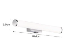 Trio Leuchten LED Bad Wandleuchte MATTIMO Mit Schalter Chrom 40cm - Spiegelleuchte 11 Trio Leuchten LED Bad Wandleuchte MATTIMO Mit Schalter Chrom 40cm - Spiegelleuchte -Globo Store led bad wandleuchte mattimo mit schalter chrom 40c 3