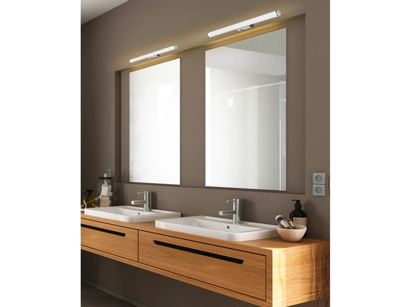 Trio Leuchten LED Bad Wandleuchte MATTIMO Mit Schalter Chrom 60cm - Spiegelleuchte 9 Trio Leuchten LED Bad Wandleuchte MATTIMO Mit Schalter Chrom 60cm - Spiegelleuchte – Bild 9