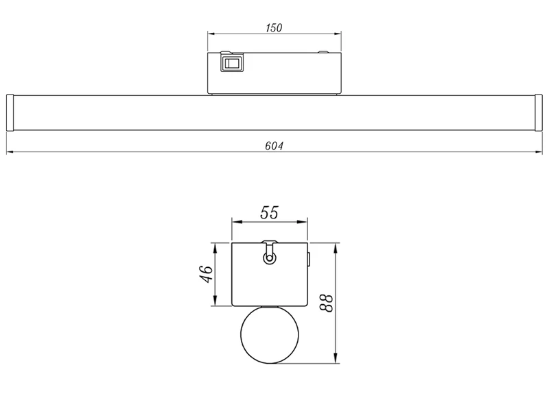 Trio Leuchten LED Bad Wandleuchte MATTIMO Mit Schalter Chrom 60cm - Spiegelleuchte 10 Trio Leuchten LED Bad Wandleuchte MATTIMO Mit Schalter Chrom 60cm - Spiegelleuchte – Bild 10